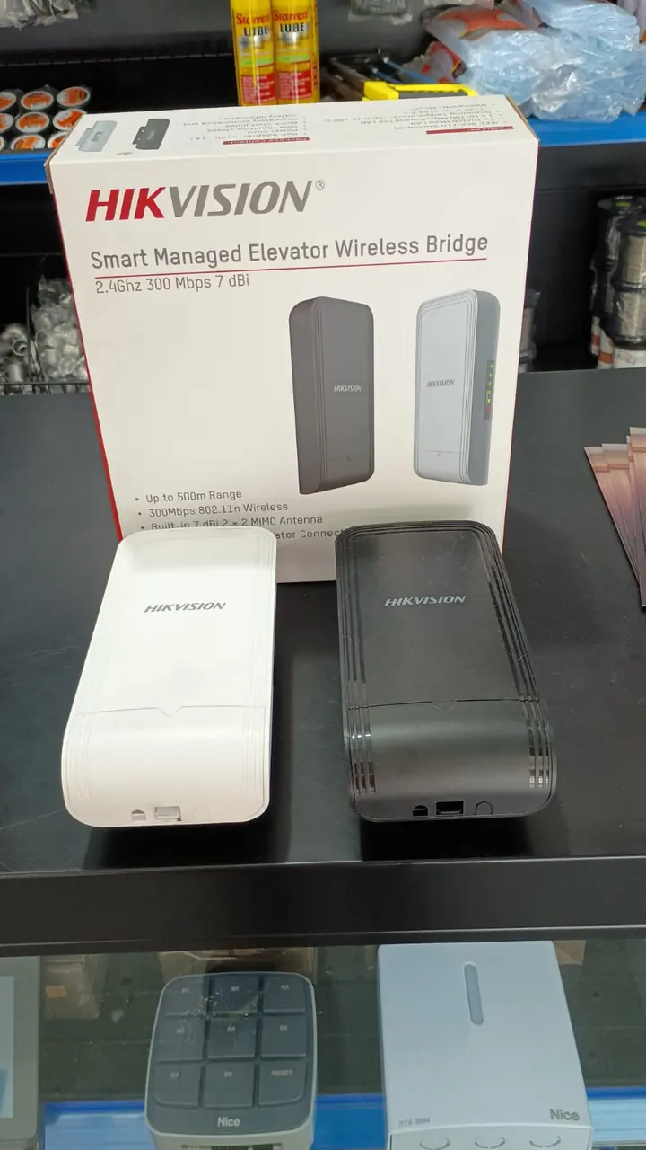 Bridge wireless Hikvision para integração de CFTV em elevador